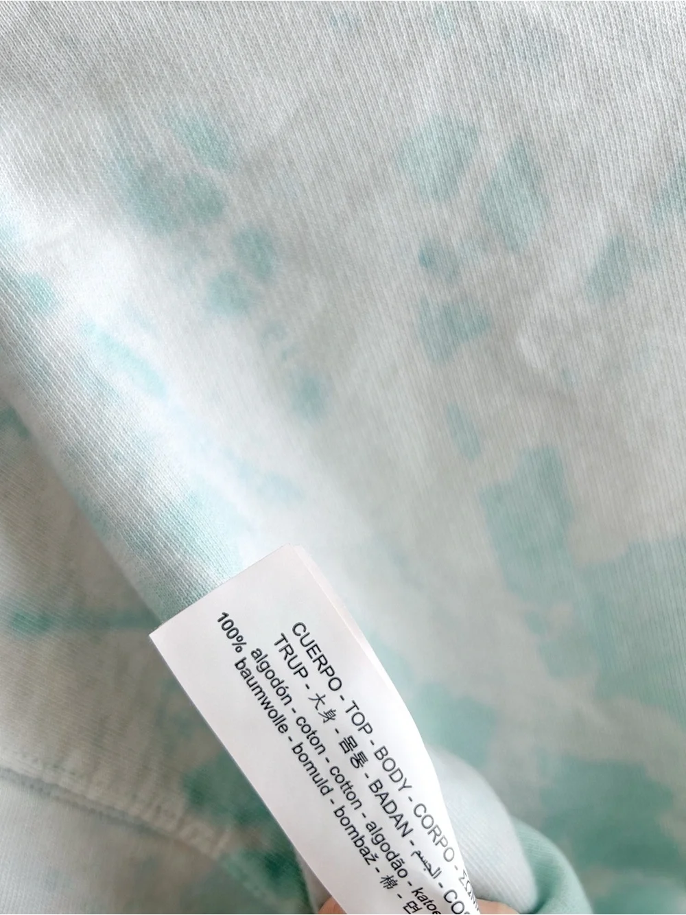 Zara Kids Tie-Dye Sweatshirt - Mint Green 
